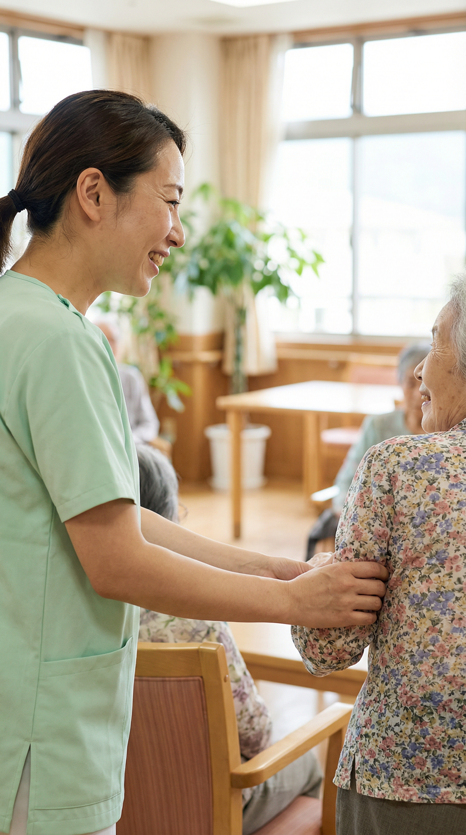 介護ケアの様子