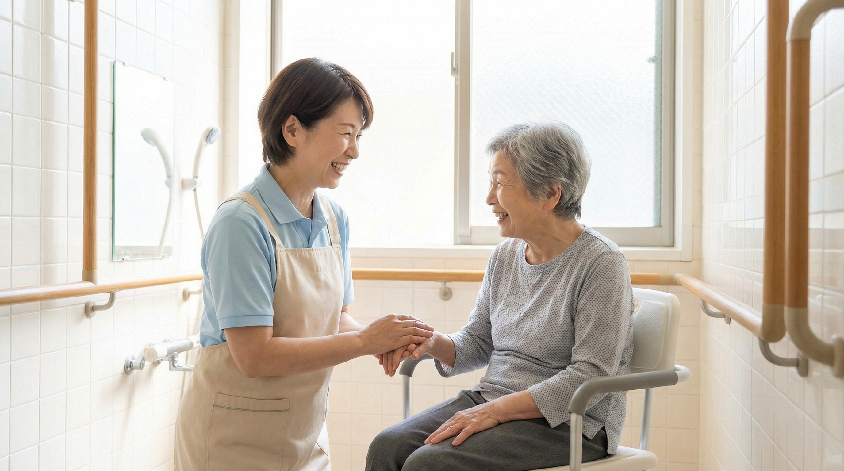 ユニット型特養で入浴や排泄介助